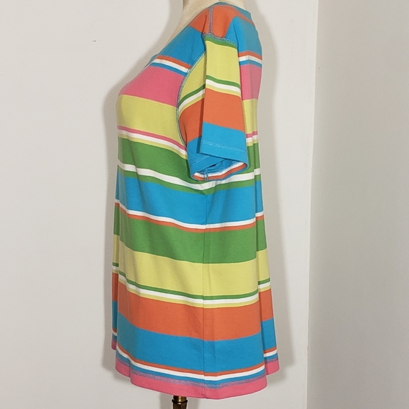 VanHeusen Ladies striped Tee size Large - Picture 3 of 6